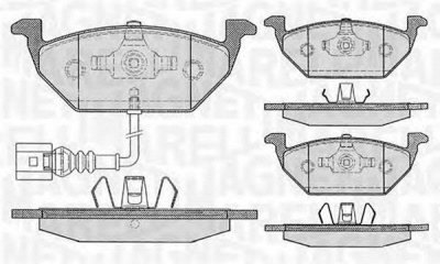 MAGNETI MARELLI 363916060132 -  Комплект тормозных колодок, дисковый тормоз